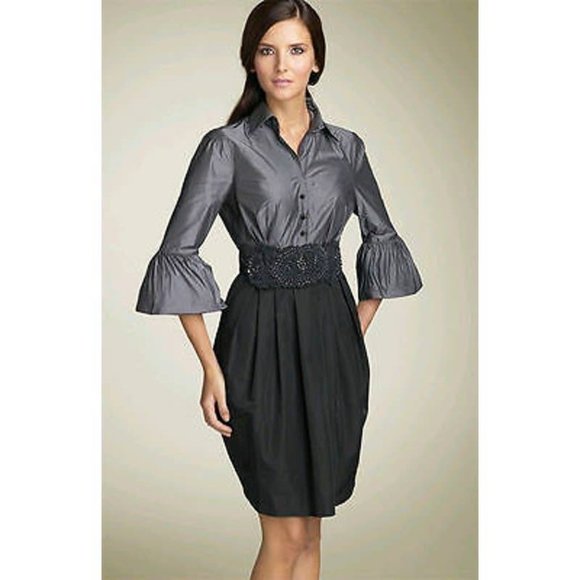 BCBGMAXAZRIA Taffeta Natasha Dress - Picture 1 of 16